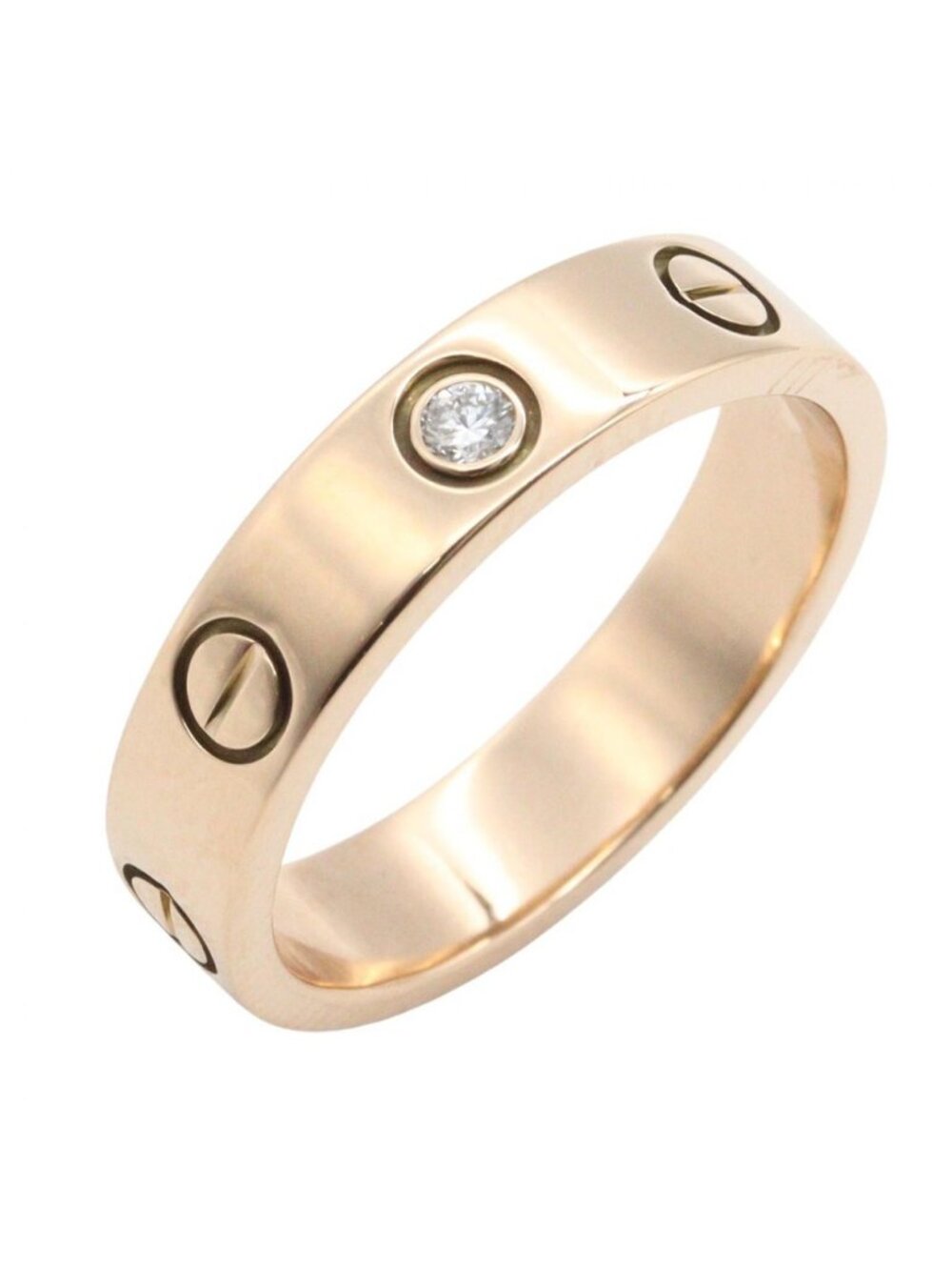 Cartier Ring Mini Love 18k Pink Gold Diamond
